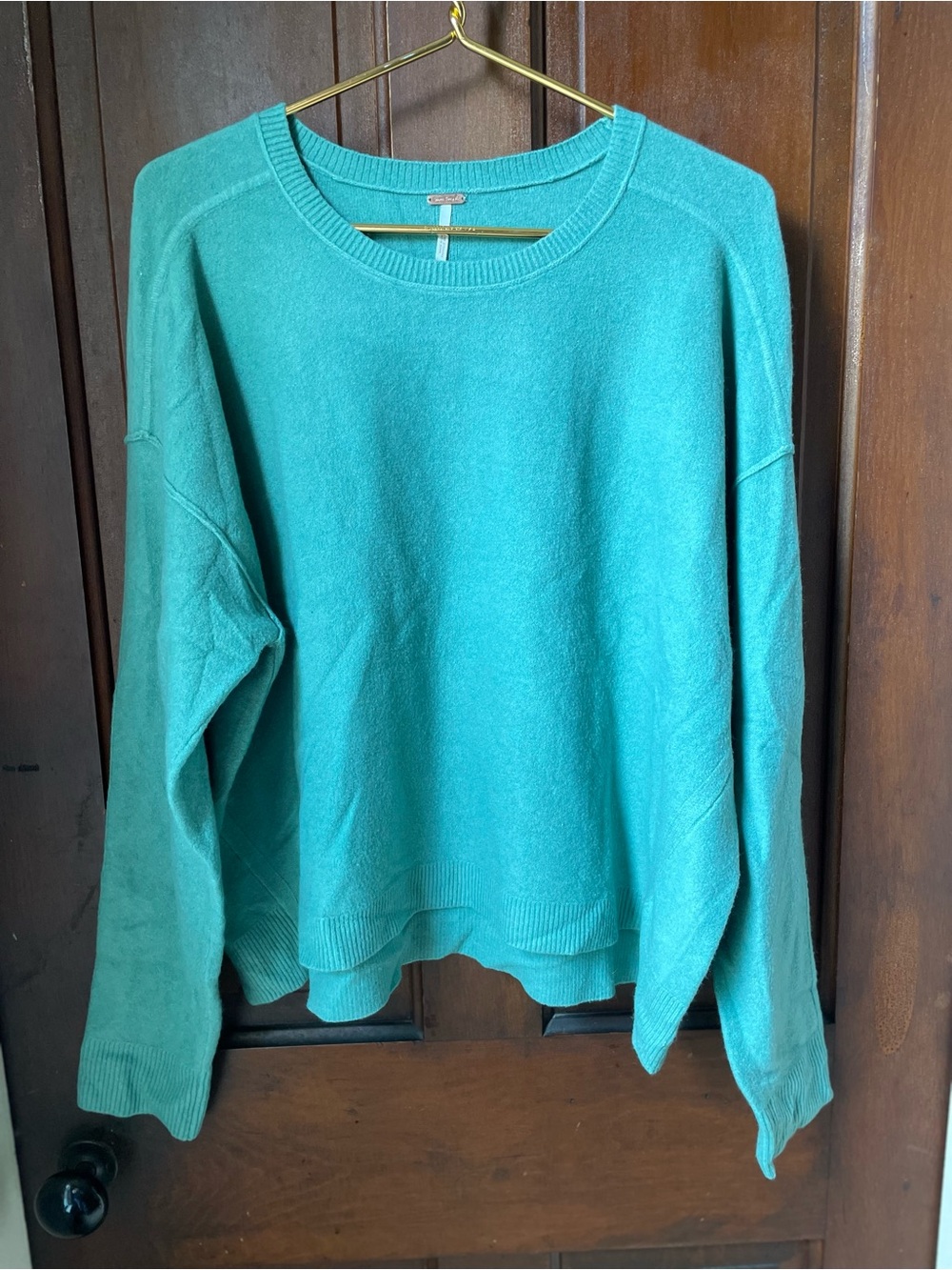 Free People women's medium long sleeve green sweater